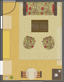 Studio apartment layout